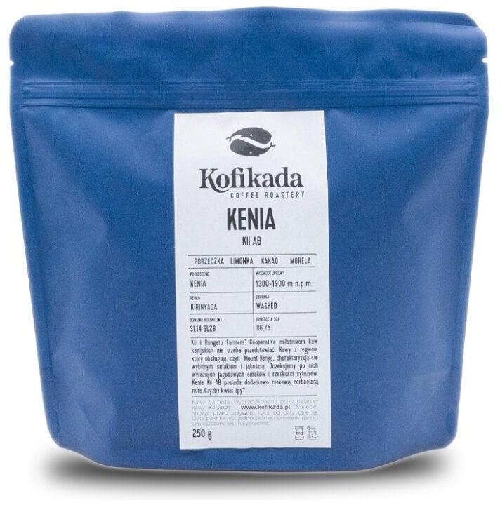 Kawa ziarnista Kofikada Kawa ziarnista Kenia Kii AB 250g