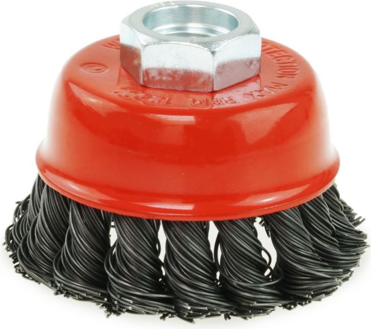 Dedra Szczotka druciana doczołowa stalowa 100mm M14 drut skręcany (F37-100)