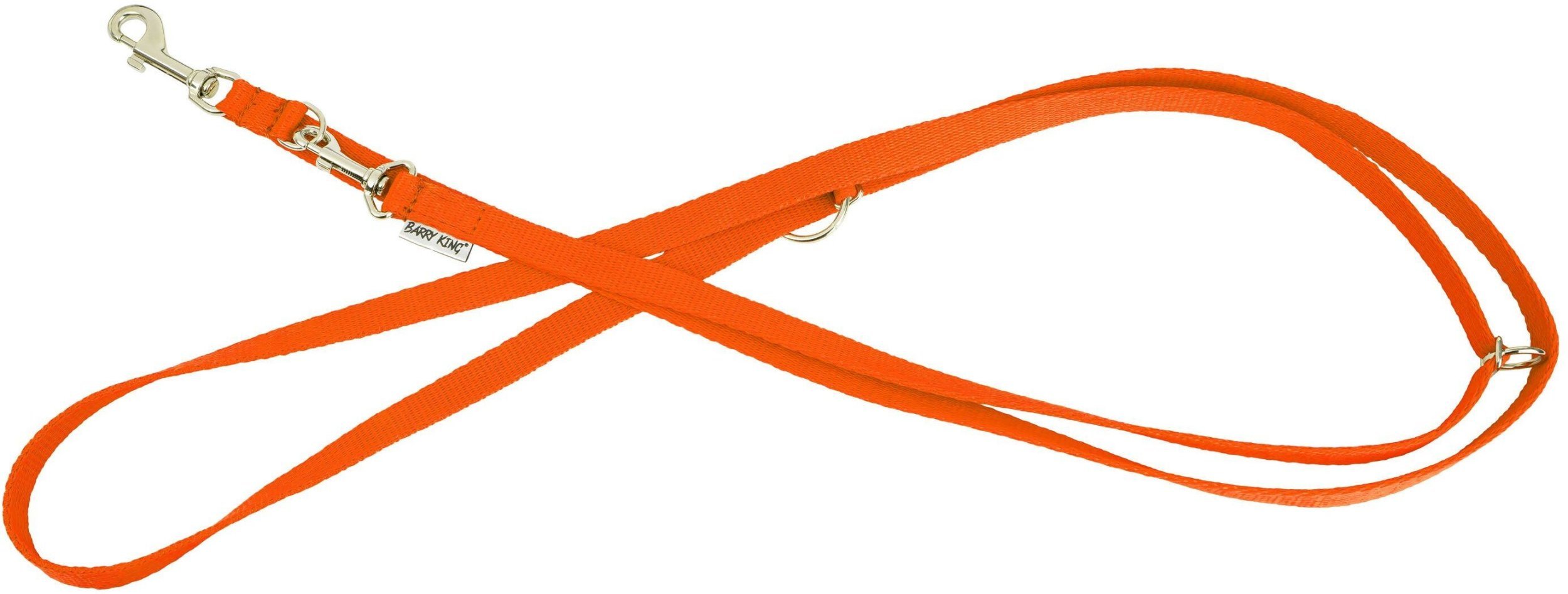 Barry King smycz regulowana dla psa pomarańczowa, M-L, 20mm/2m