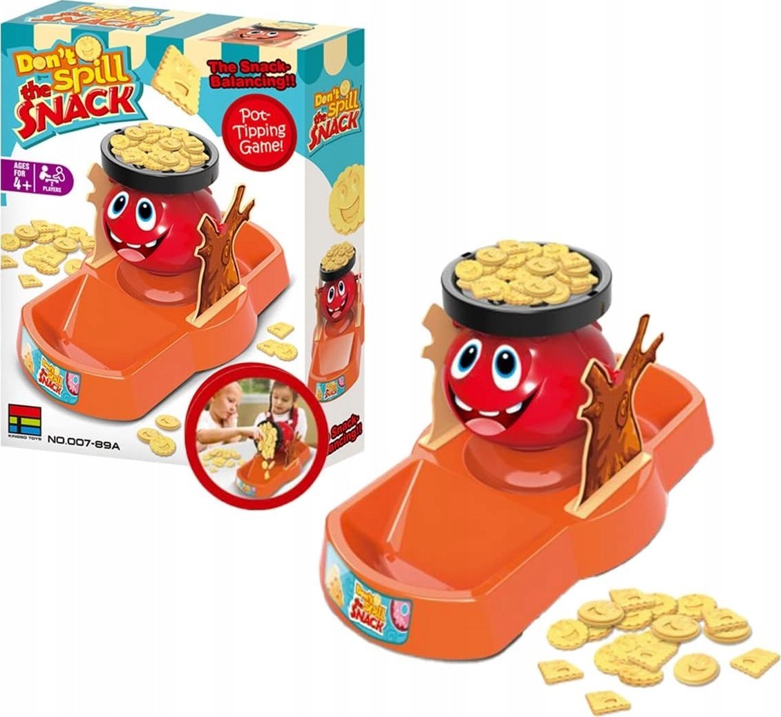 Zabawna gra zręcznościowa Wesoły garnuszek "Don't spill the Snack" Nie strać przekąski, Równoważnia