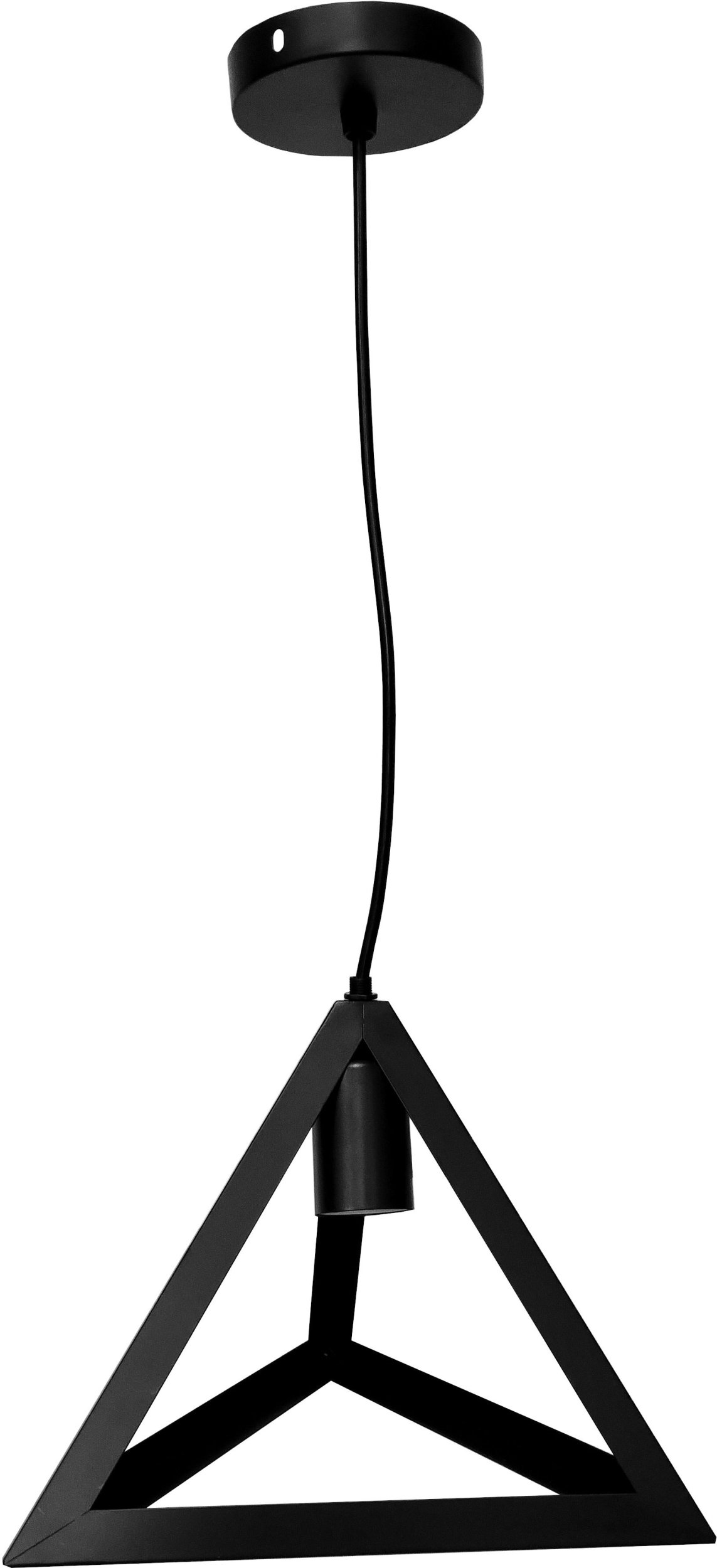 Lampa sufitowa metalowa loft trójkątna wisząca AT2-1SZ-Black