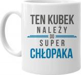 Koszulkowy Ten kubek należy do super chłopaka - kubek z nadrukiem
