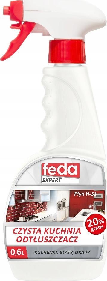 Feda Odtłuszczacz Do Kuchni Płyn Spray Uniwersalny 0,6L Czysta Kuchnia Feda