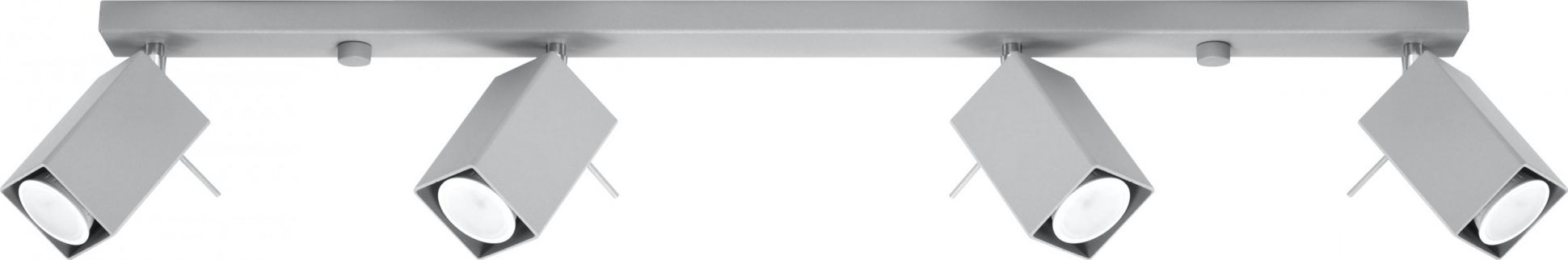 Lampa sufitowa Lumes Szary plafon LED regulowany - EX514-Merids