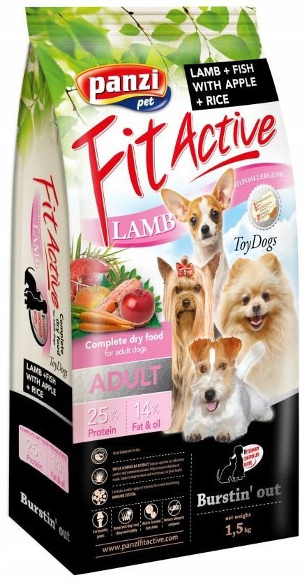 DOG FOOD FITACTIVE 1,5KG ADULT TOYDOGS