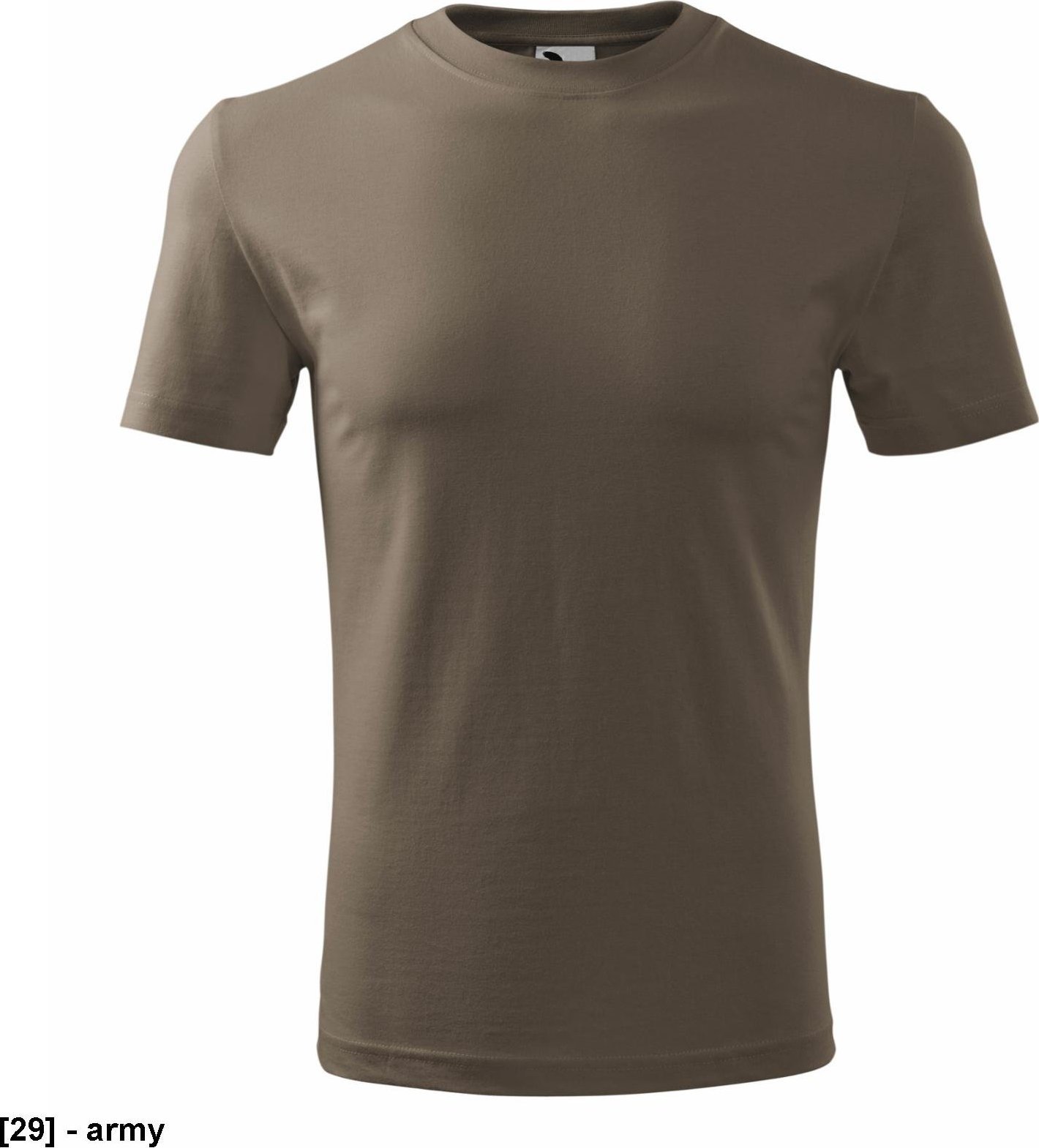 MALFINI Classic New 132 - ADLER - Koszulka męska, 145 g/m - ARMY 3XL