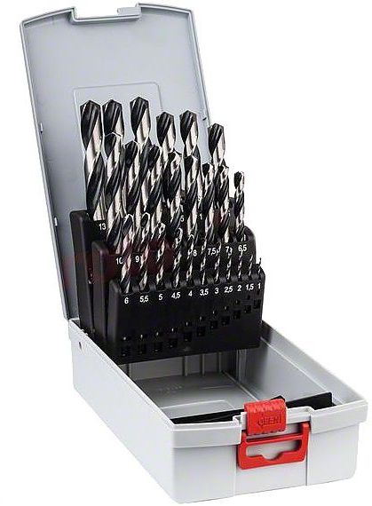 Wiertło Bosch do metalu HSS walcowe 1,5 2 7 4,5 4 5,5 5 1 3 2,5 3,5 6 10 10,5 11 11,5 12 12,5 13 6,5 7,5 8 8,5 9 9,5mm zestaw (2608577352)