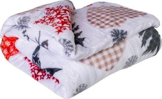 JAHU Koc z mikrofibry 150 x 200 cm - SOB SERCE