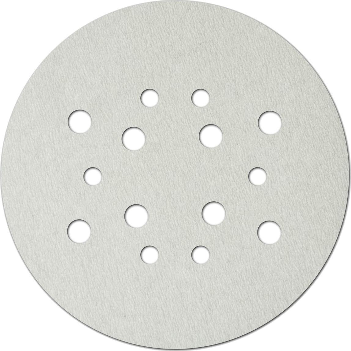 Dedra Tarczki ścierne białe uniwersalne 225mm,grad150,rzep,kpl5szt