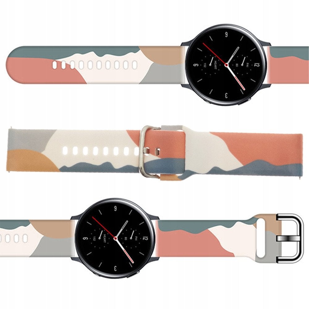 Pasek Strap Moro do Samsung Galaxy Watch 40 / 41 / 42 / 43 / 44 mm silikonowa bransoletka opaska do zegarka - wzór 15