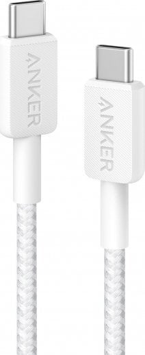 Kabel USB Anker USB-C - USB-C 0.9 m Biały (A81F5G21)