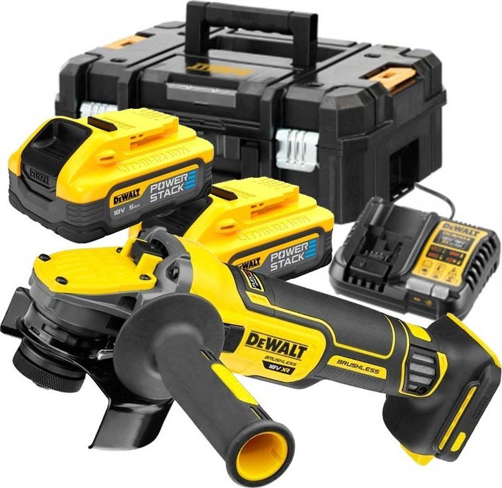 Dewalt DEWALT SZLIFIERKA KĄTOWA 18V DCG409H2T 2x5,0Ah POWERSTACK FLEXVOLT ADVANTAGE