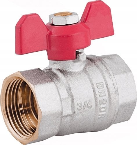 Perfexim Zawór kulowy wodny WW DN25 motylek 1041 G1 WW PN16 C DN25 [6/60]