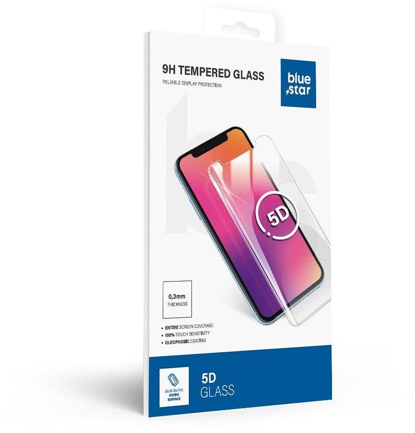 Szkło hartowane Blue Star 5D - do Samsung Galaxy S25+/S25 Edge (full glue/case friendly) - czarny