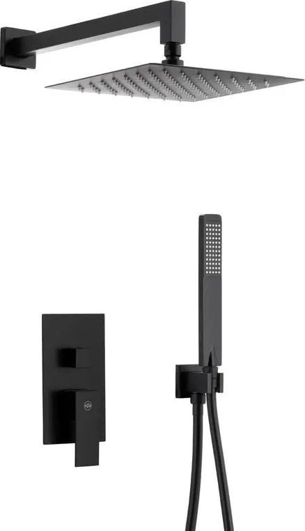 Zestaw prysznicowy KFA LOGON ZESTAW NATRYSKOWY PODTYNKOWY Z BATERIĄ 3 FUNKCYJNĄ, CZARNY