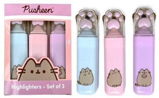 Pusheen Zakreślacz zestaw 3szt