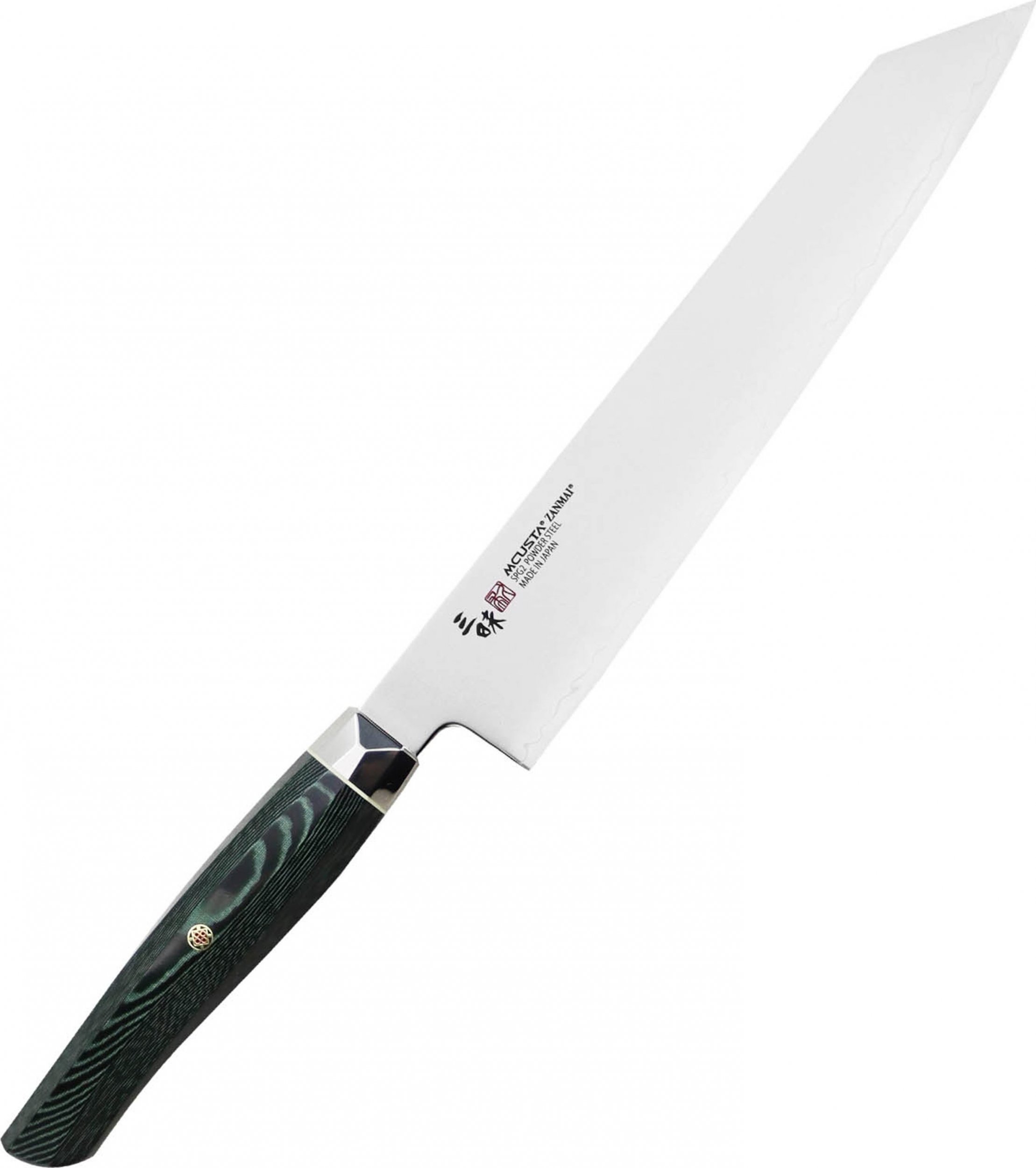 Mcusta Mcusta Zanmai Green Revolution SPG2 Nóż Kiritsuke Gyuto 23cm