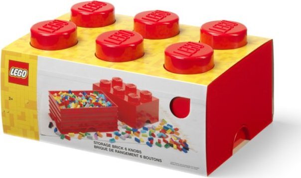 LEGO LEGO Classic 40000800 Pojemnik klocek LEGO Brick 6 - Czerwony