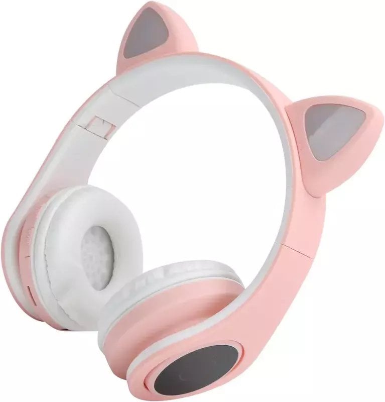 Słuchawki ExtraLink Kids Headphones Pro Pink Wired headphones Cat Ears