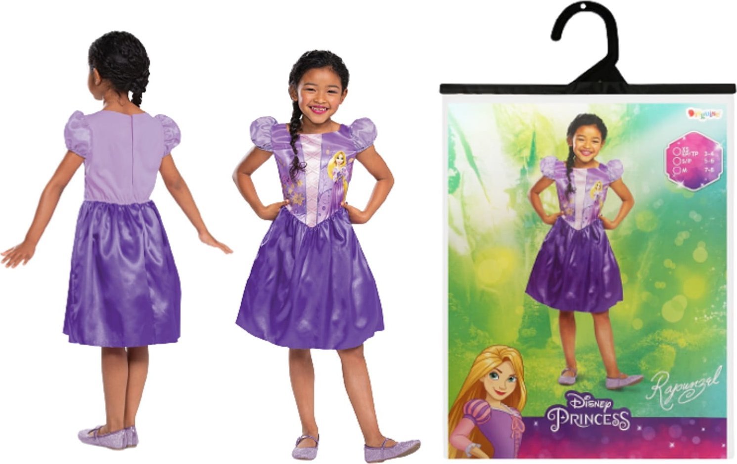 GoDan Sukienka Roszpunka Kostium Strój Zaplątani 5/6 lat