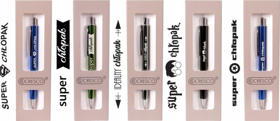 Cresco Długopis dla chłopaka z nadrukiem w etui GB