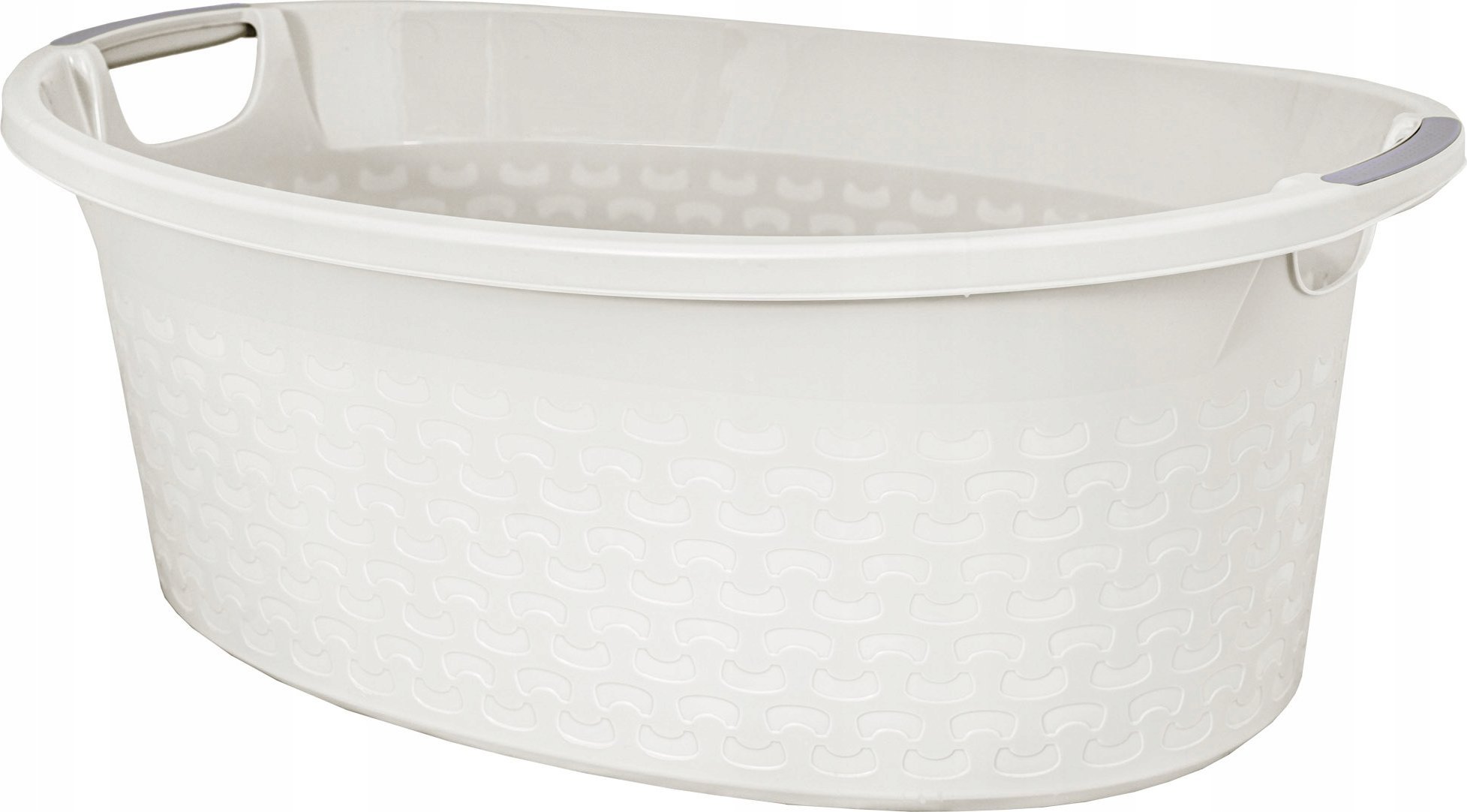 Kosz na pranie Branq Miska owalna COTTON 40L 1440 biel antyczna BRANQ