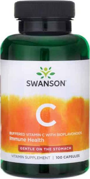 Swanson Swanson - Buforowana Witamina C z Bioflawonoidami, 100 kapsułek