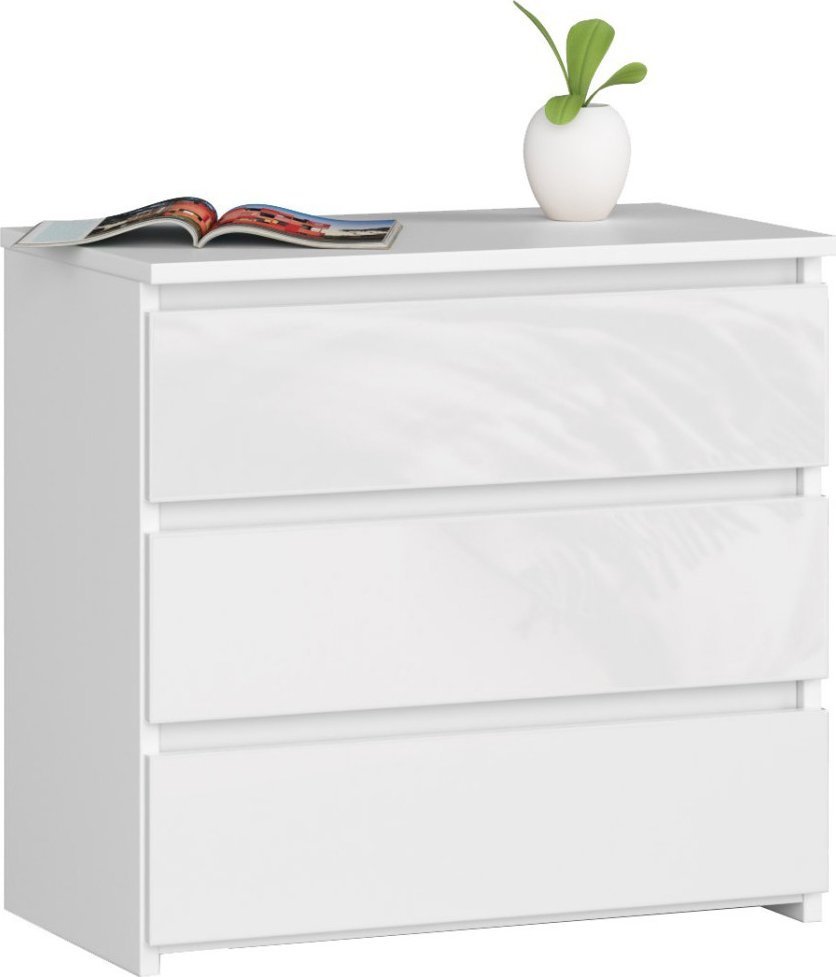 Fabryka Mebli Akord SZAFKA NOCNA CL3 60 cm BIAŁA / BIAŁY POŁYSK