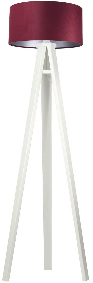 Lampa stojąca HOME 40 bordowa/srebrna/biała BPS KONCEPT