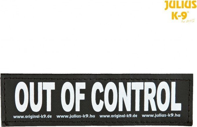 Trixie Naklejka na rzep 2 Julius-K9 , L, OUT OF CONTROL