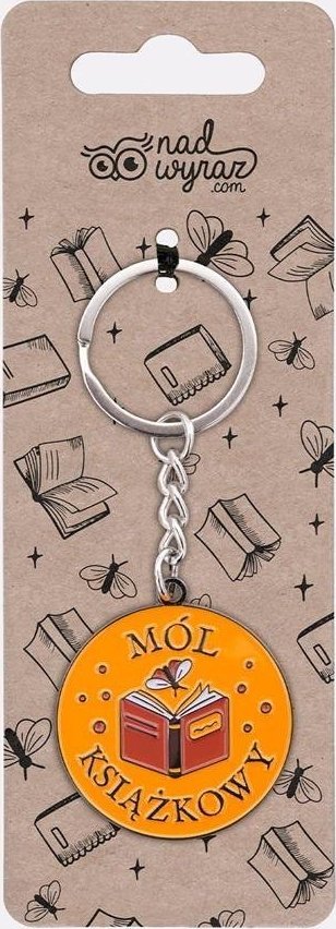 Breloczek Nadwyraz.com Brelok Mól książkowy