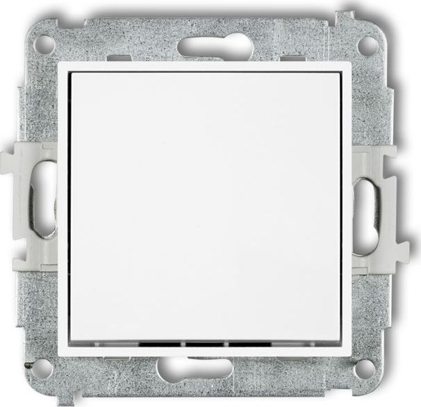 Karlik MINI Przycisk jednobiegunowy biały MWP-4.1