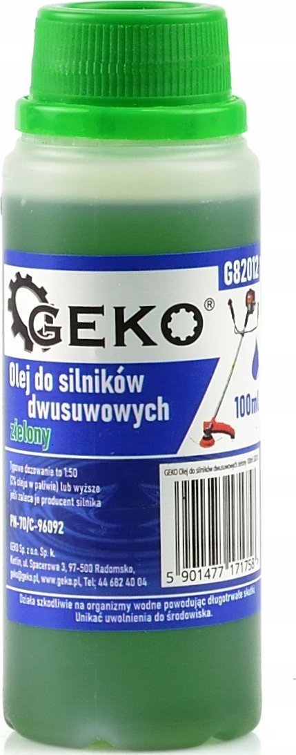 Geko Olej do silników dwusuwowych zielony 100ml(24/1008)