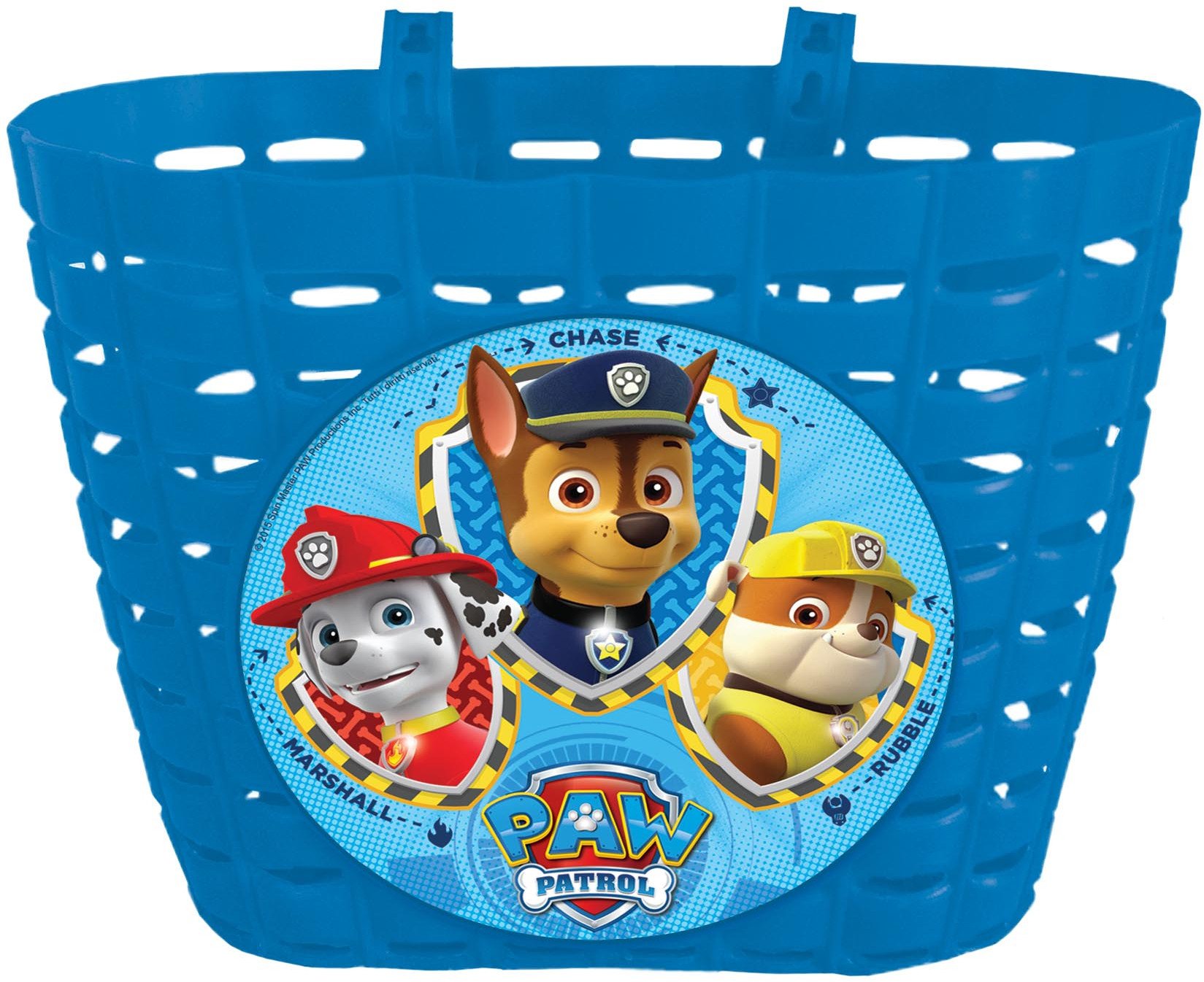Koszyk rowerowy Psi Patrol Plastik na przód niebieski
