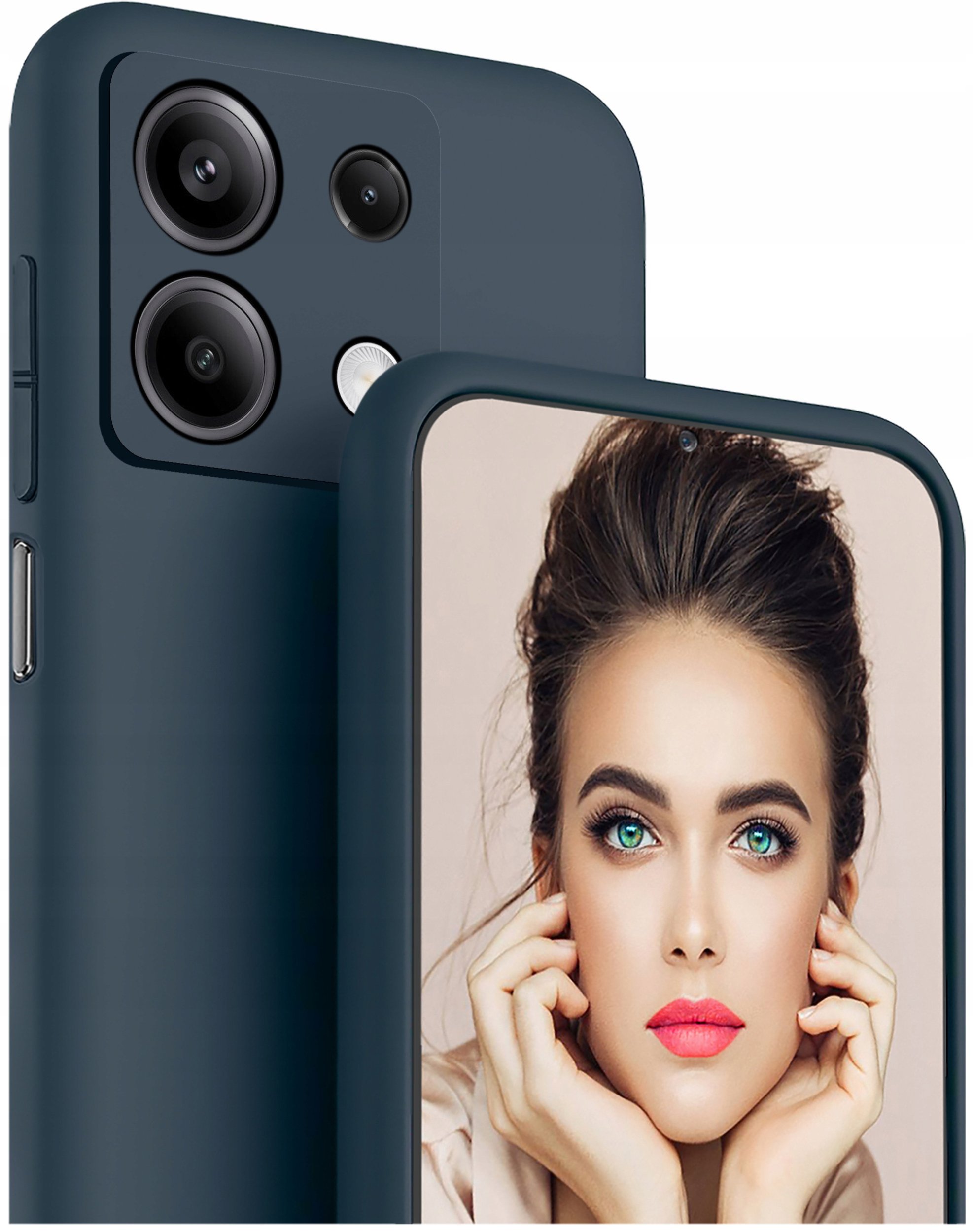 Etui do Xiaomi Redmi Note 13 5G CASE Silicone ELASTYCZNE + Szkło 9H