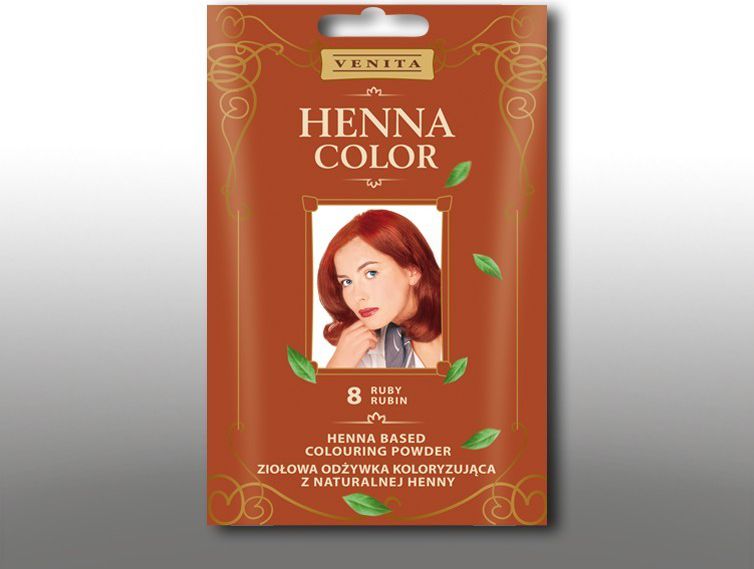 Venita Ziołowa odżywka koloryzująca Henna Color 30g 8 rubin