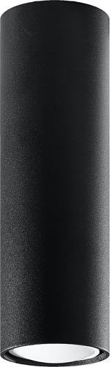 Lampa sufitowa Lumes Czarny loftowy plafon walec - S244-Lagor