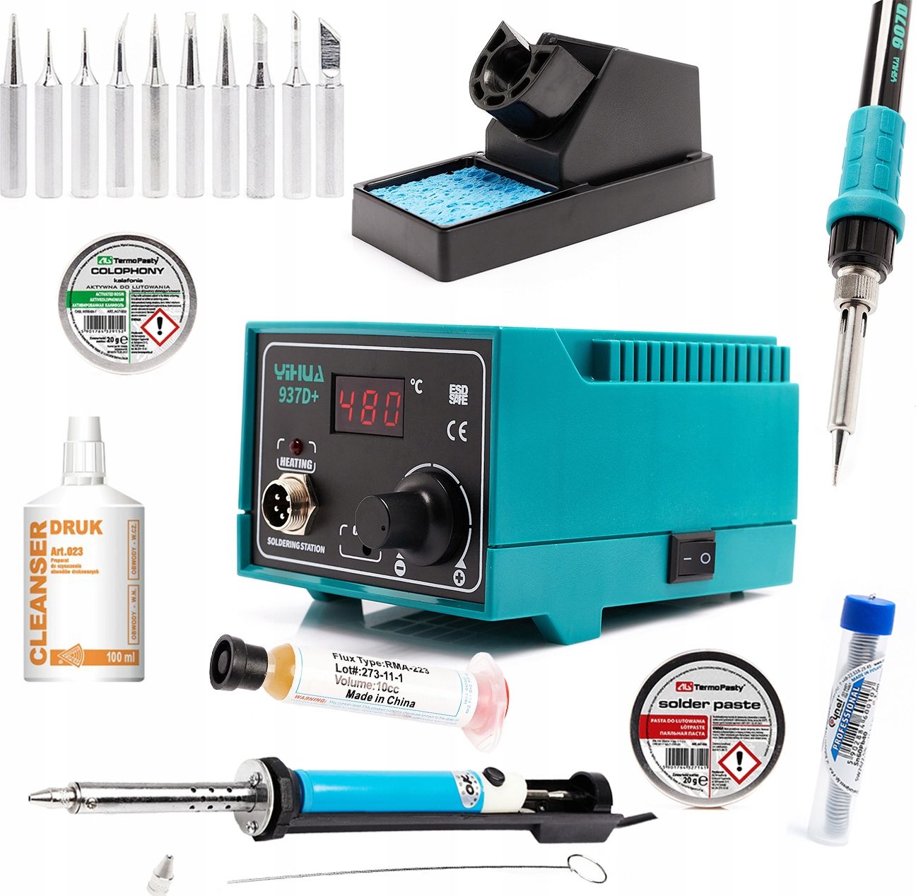 Techrebal STACJA LUTOWNICZA 937D+ ODSYSACZ CYNA TOPNIK MAXI