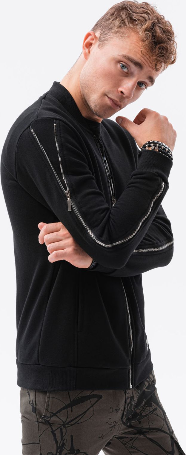 Ombre Bluza męska Moscow B1367- czarna S