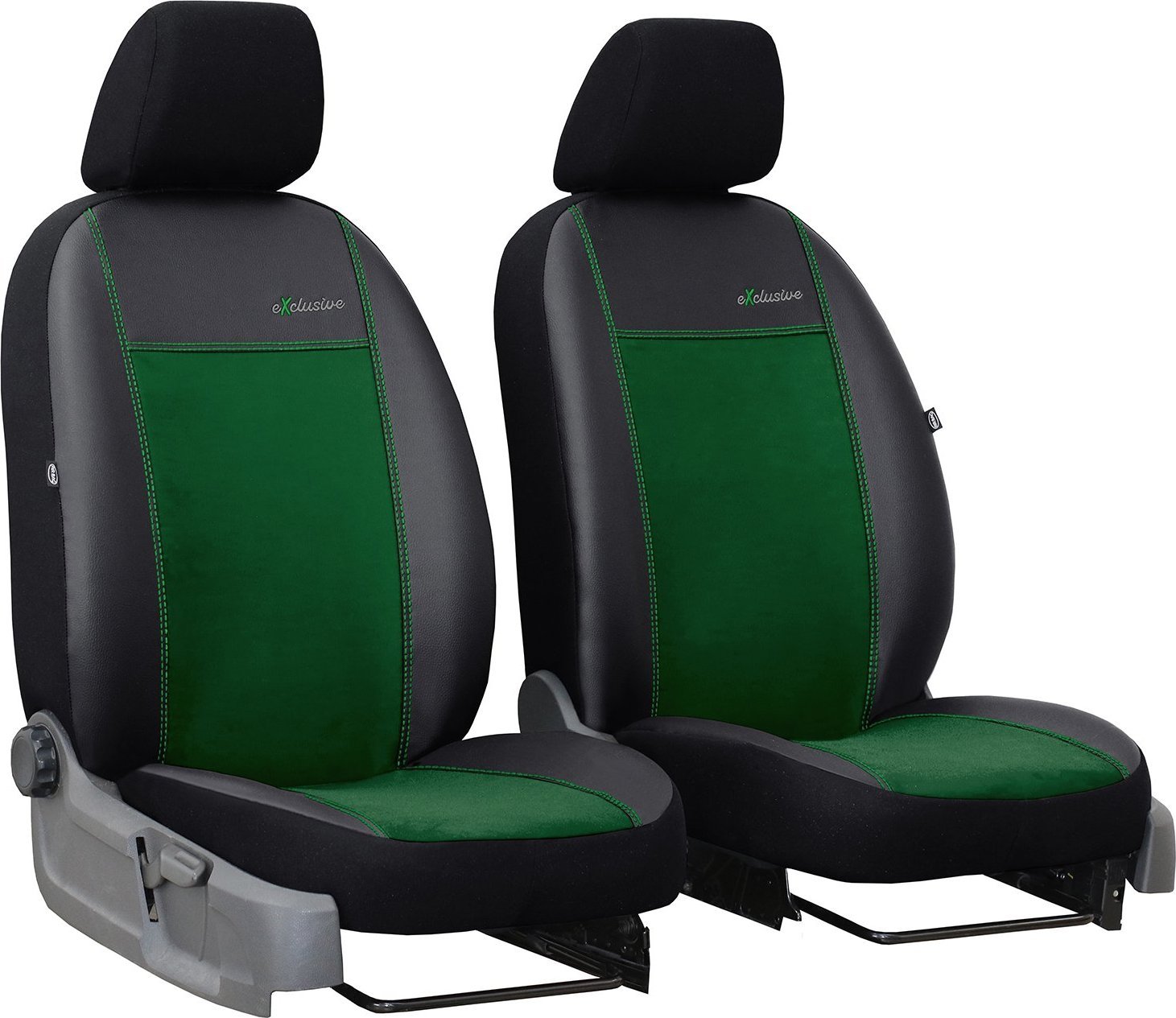 Pok-ter Pokrowce uniwersalne Exclusive alkantara 1+1 BUS / VAN (zielone)