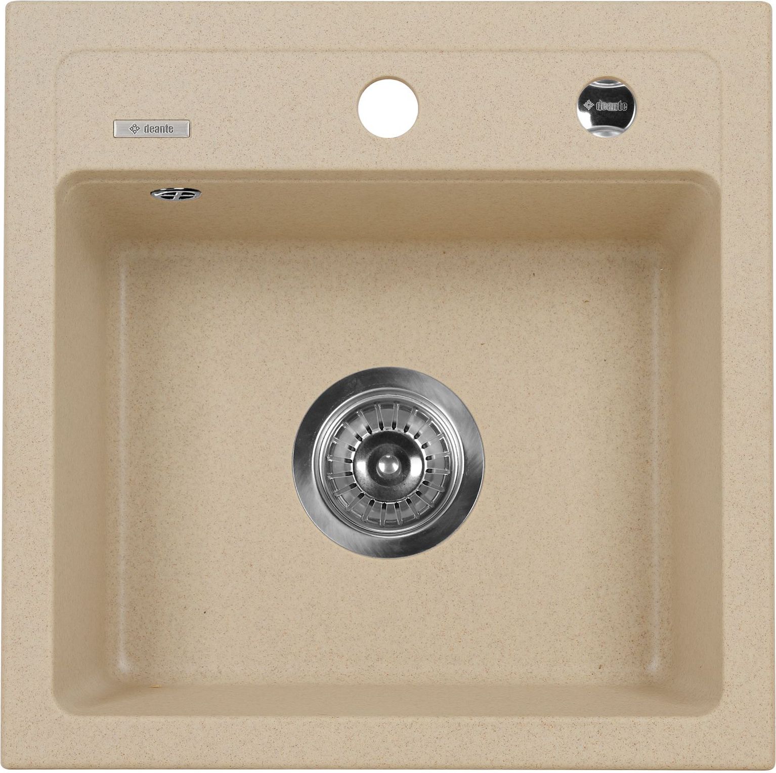 Zlewozmywak Deante 1-komorowy Zorba bez ociekacza 44 x 44cm piaskowy (ZQZ 7103)
