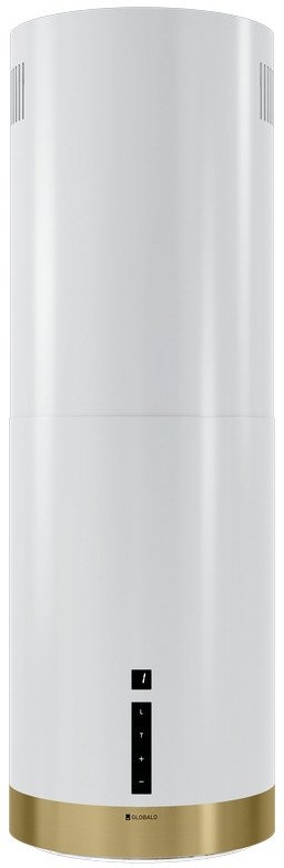 Okap kuchenny GLOBALO Heweno Isola 39.2 WH/Light Gold Mat Ring one size