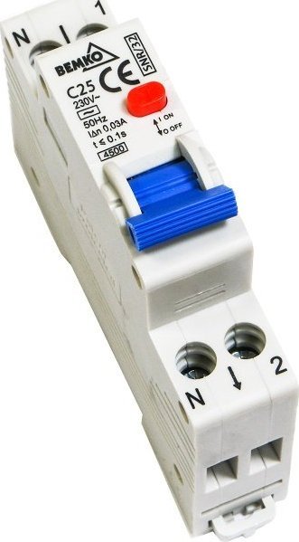 Bemko Wył różnicow nadp 1P C 25A 30mA AC A07-SNR-32 C25