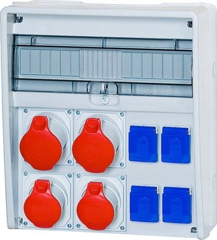 F-Elektro Rozdzielnica 17M ULISSE 4x16A/5P, 4x230V IP65