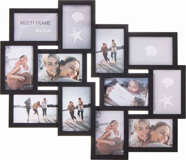 Ramka Springos Ramka na zdjęcia 12 zdjęć multiramka czarna UNIWERSALNY