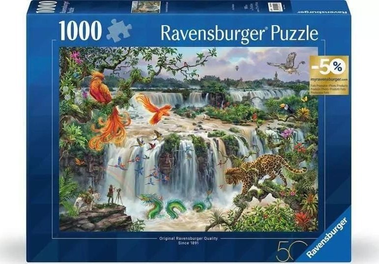 Ravensburger Puzzle 1000 Wodospady Iguazu 50 urodziny
