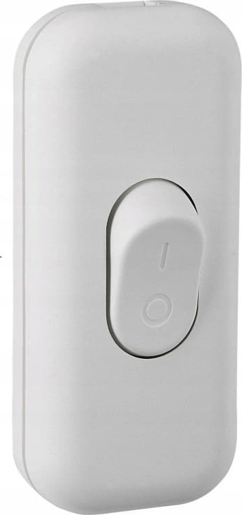 Łącznik przelotowy kołyskowy na kabel 1-biegunowy 2,5A 250 V Biały