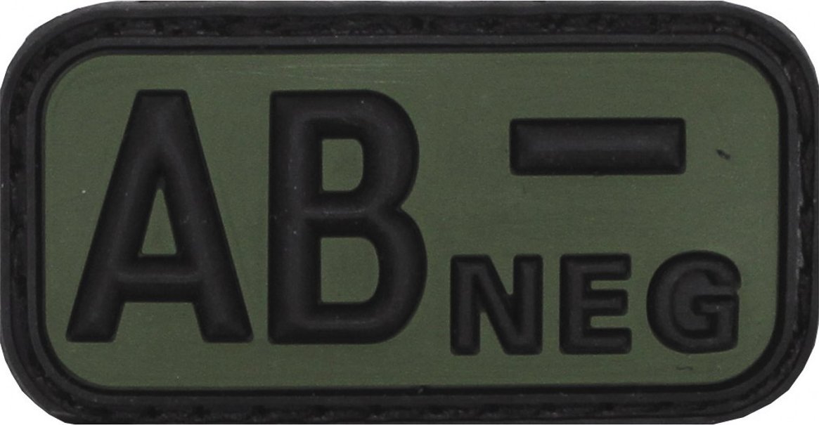 MFH Naszywka Marker naszywka grupy krwi gumowe AB-