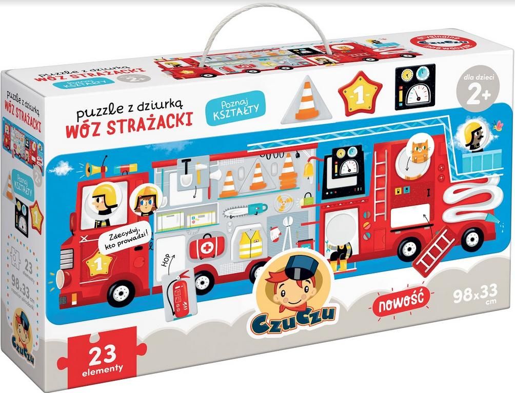 Czuczu Puzzle z dziurką Wóz strażacki