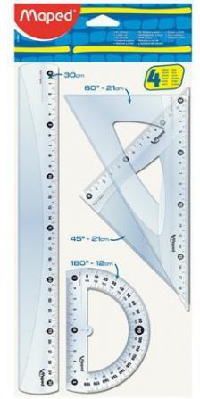 Maped Zestaw Start Maxi lin/2 ekier/kątom (165664)